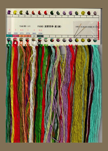 Набор для вышивания по нанесённой на канву схеме "Four season in the fieldsummer". AIDA 14CT printed 33*33 см Joy Sunday (313614596)