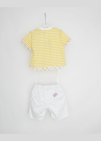 Желтый летний комплект(футболка+шорты) Kitten