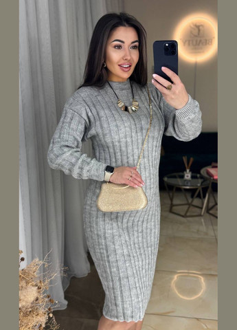 Сіра сукня в´язана No Brand