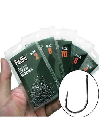Гачки риболовні FaciFa 50шт. №8 No Brand (393118326)