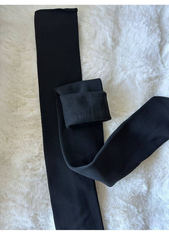 Жіночі заколінники чорні утеплені на флісі високі гольфи 57 см розмір 36-40 No Brand Заколінники (362476083)