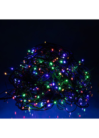 Новогодняя гирлянда уличная Бахрома 36 м 600 LED черный провод Мультиколор 36МBML (A-040595) Garlando (366239039)