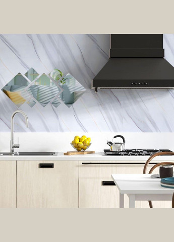 Зеркальный декор акриловый самоклеющийся серебро, 7шт (D) SW-00002508 Sticker Wall (338195427)