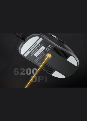 Мышь компьютерная игровая Minos Neo White, 6200 dpi, 220 IPS, сенсор PixArt 3327, белая Cougar (333824634)