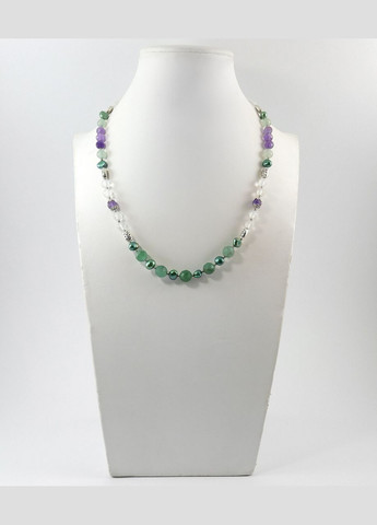 Ожерелье "Хайди" Жемчуг, Нефрит, Аметист, Горный хрусталь Fursa fashion (322314995)