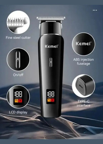 Машинка для стрижки волосся акумуляторна з насадками 5 Вт (2390000005) Kemei KM-1113 (340114293)