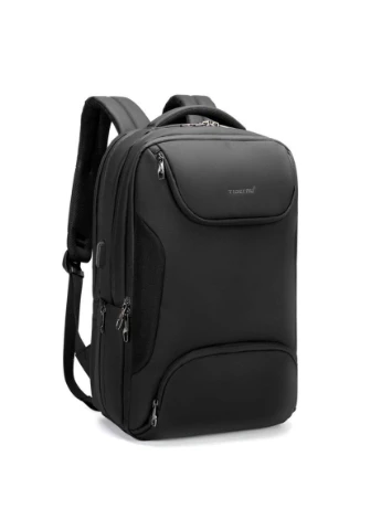 Рюкзак T-B3976 15.6" Black міський прогулянковий, Нейлоновий ранець для чоловіків багатофункціональний Tigernu (321989272)
