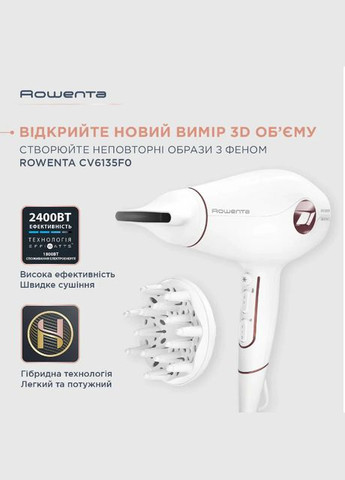 Фен Volumizer Hybrid CV6135F0 Rowenta (336951121)