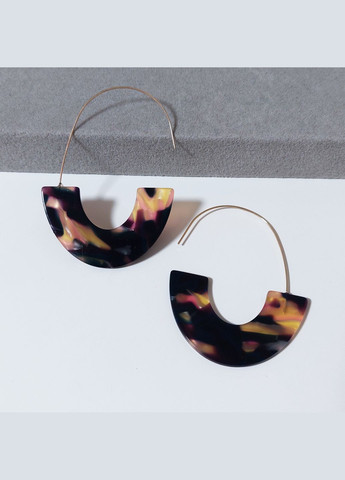 Серьги протяжки из акрила MK0818-1 разноцветные DeKolie (322318961)