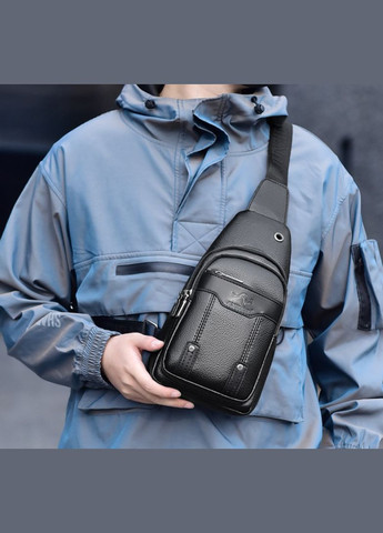 Чоловіча сумка-бананка нагрудна месенджер Кенгуру, сумка-слінг на плече на спину No Brand (334730985)