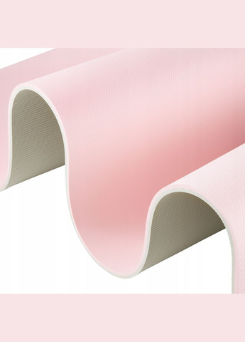Килимок (мат) спортивний TPE 180 x 60 x 1 см для йоги та фітнесу Pink/Grey (P-5907739311900) 4FIZJO (301733265)
