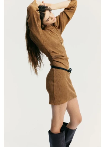 Бежева сукня трикотажна H&M
