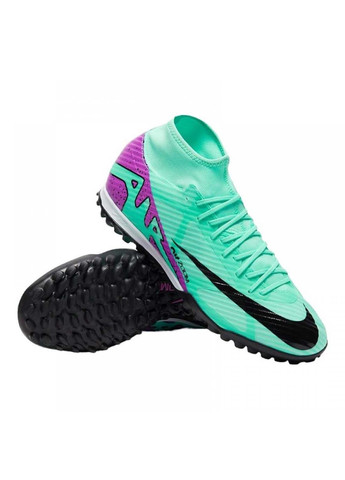 Чоловічі Сороконіжки ZOOM SUPERFLY 9 ACADEMY TF Бірюзовий Nike (367591047)
