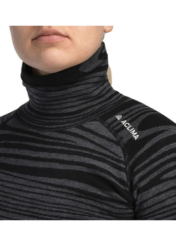 Термокофта Warm Wool 200 Roll Neck W’s Black Motion Aclima (366545426)