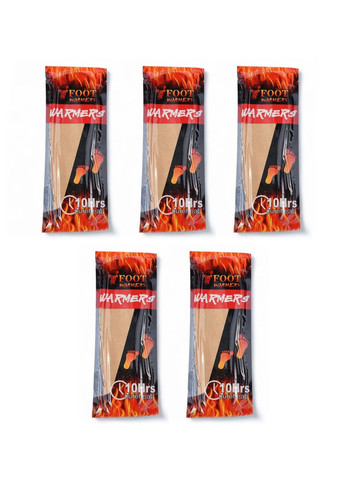 Foot Warmers до 10 часов работы, набор 5 пар. 36-45 Термо стельки грелки для ног от переохлаждения Po Fanu (365549140)