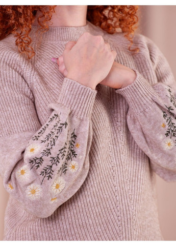 Темно-бежевый демисезонный свитер Moon