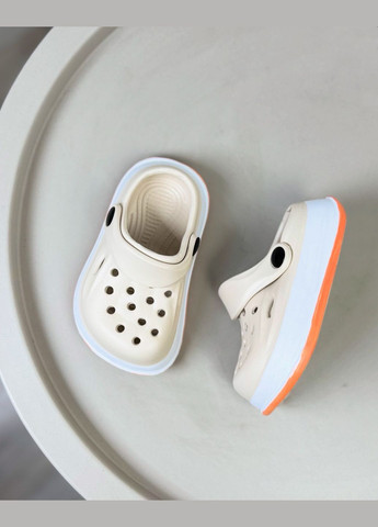 Детские крокси бежевые 1524 No Brand (332201424)