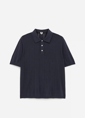 Темно-синяя футболка-поло для мужчин Arket