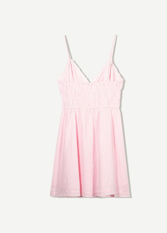 Розовое повседневный платье Bershka однотонное