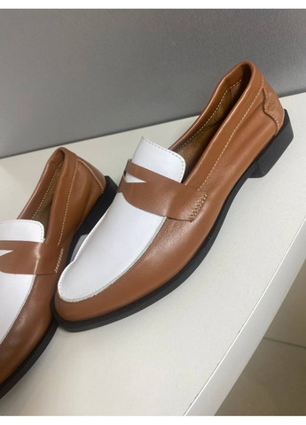 Україна Лофери Шкіряні жіночі лофери світло-коричневий з натуральна шкіра, україна — (355801726)