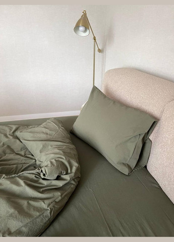 Постельное белье Антиаллергенное Евро 200х220 наволочка 70х70 2шт Хаки (П4К-al-sikel-var-004-01) No Brand (348095228)