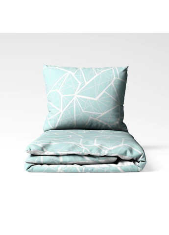 Комплект постільної білизни сімейний з наволочками 70*70 см, 115 гр/м2 Marble М‘ятний (14500150215) ТЕП (364100045)