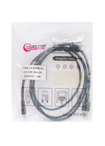 Дата кабеля (m434491) EXTRADIGITAL USB 2.0 AM to Micro 5P 1.5m (371798237)