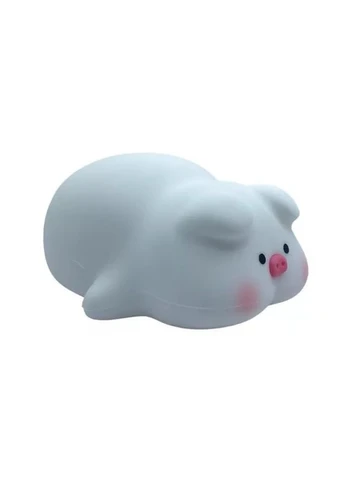 Нічник силіконовий Біле Порося Sleeping Pig Lamp No Brand (362452858)