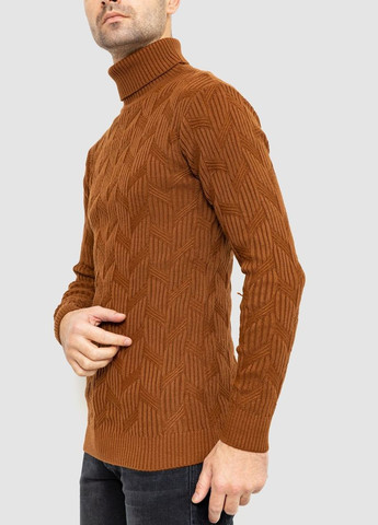 Коричневый зимний свитер мужской, цвет коричневый, Ager
