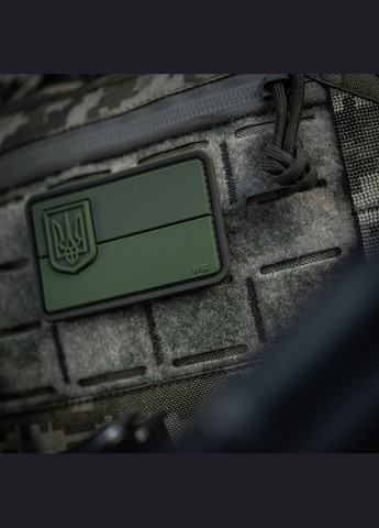 Нашивка флаг Украины с малым гербом PVC олива M-TAC (315338996)