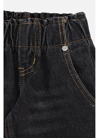 Темно-серые демисезонные джинсы wide leg для девочки цвет темно-серый цб-00279813 Yuki