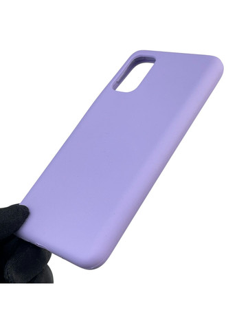 Чохол для Redmi Note 10 5G силіконовий з мікрофіброю нековзний на сяомі редмі нот 10 5г бузковий Xiaomi (366389923)