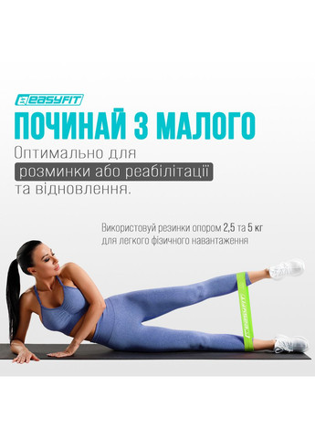 Резиновые кольца для фитнеса набор 5 шт. EasyFit (362497669)