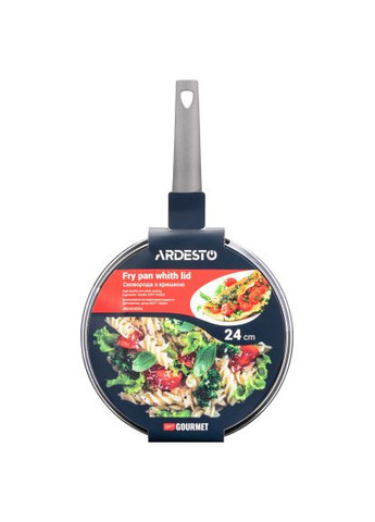 Сковорода (AR2424GGL) Ardesto Gemini Gourmet Apulia з кришкою 24 см (369880288)