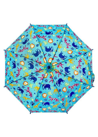 Блакитна} парасолька-тростина дитяча junior-4 c724 jungle chums (джунгли) Fulton (303401052)