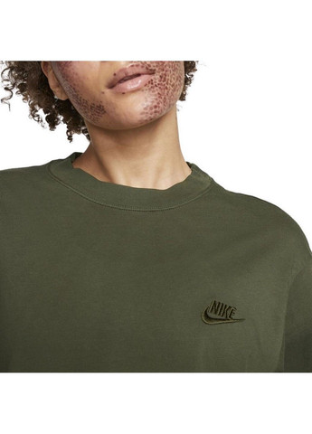 Зеленая летняя футболка w nsw tee essntl+ dx7912-325 Nike