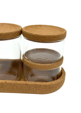 Набор стеклянных банок для специй (5 шт) IKEA (322997586)