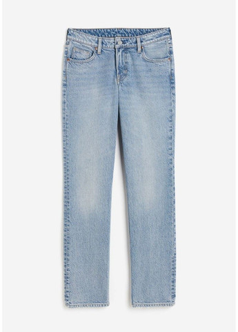 Жіночі прямі джинси Н&М (56818) W34 Блакитні H&M - (286425627)