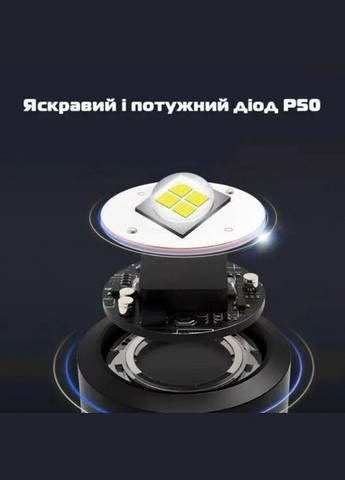 Потужний яскравий акумуляторний налобний ліхтар на 3 аккумулятори на голову для риболовлі usb Powerbank 8070 Bailong (297331951)