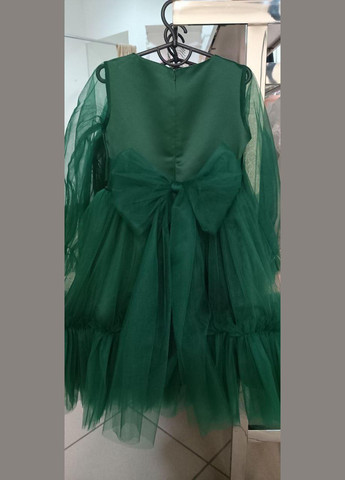 Зелена ошатне дитяче плаття з фатином No Brand (351502563)