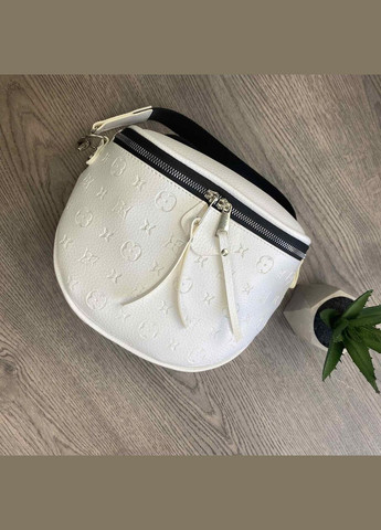 Женская сумка слинг бананка для девушки кросс-боди из экокожи белая (sku_993Б) No Brand (330576545)