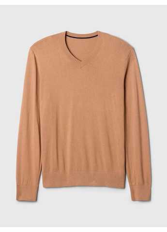 Светло-коричневый демисезонный свитер мужской m, camel hair brown (светло-коричневый) Gap