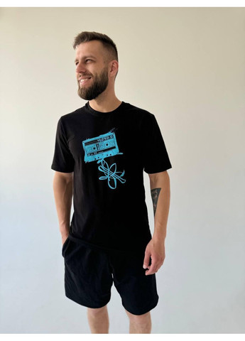 Чорна футболка чорна No Brand Футболка