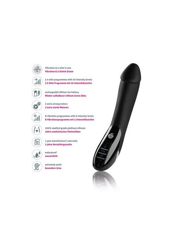 Вібратор з електростимуляцією Tickling Truman eStim Black, міостимулятор Mystim (335394765)