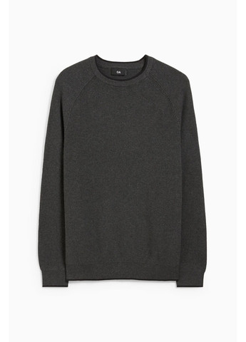 Сірий демісезонний светр з бавовни C&A