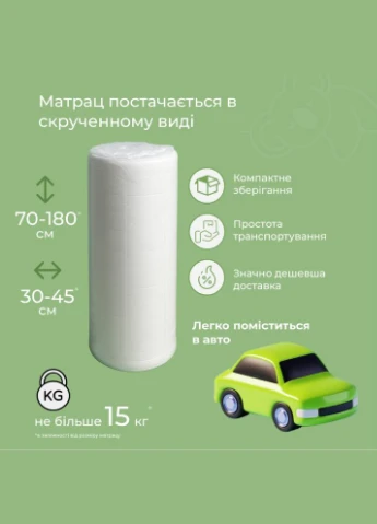 Матрац ортопедичний ТМ Koala Nimbus 90х200 см безпружинний (ISM-051181) iSmart (331787322)