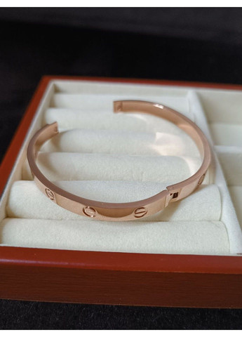 Браслет женский из медицинской стали розовое золото с винтами No Brand (368713756)