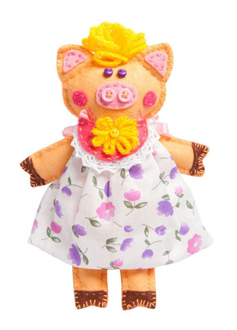 Детский набор для творчества "Хрюша" MI-004 шитья мягкой игрушки УМНЯШКА (365658414)