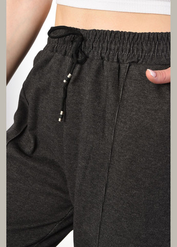 Штани жіночі напівбатальні темно-сірого кольору Let's Shop (292802666)