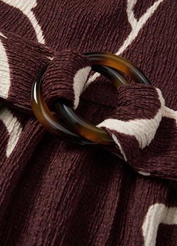 Бордовое платье C&A с цветочным принтом